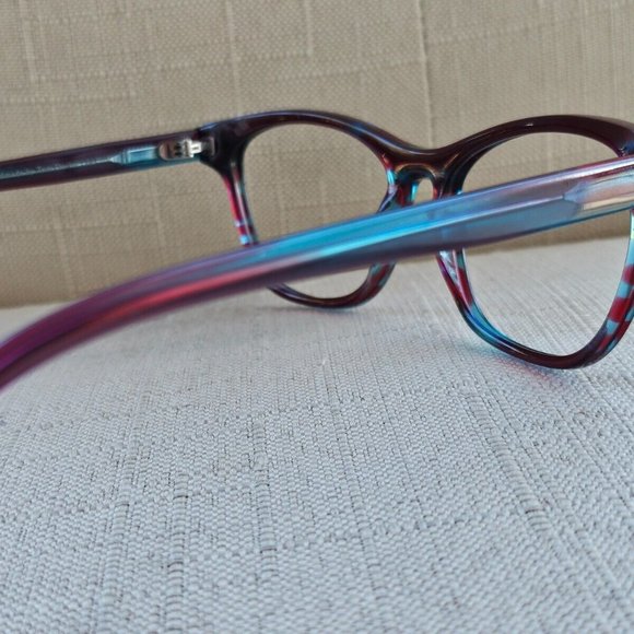 handmade Tom Davies Eyeglasses Frame Red/Blue Tone Unisex Glasses Frame 51[]116 - Picture 7 of 12